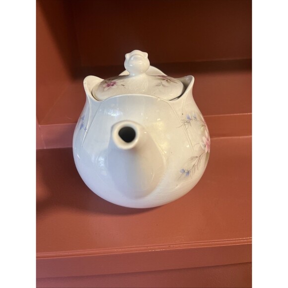 Vintage Sadler Floral Pattern Teapot Vintage, Made in England White Pink Blue - Picture 6 of 7